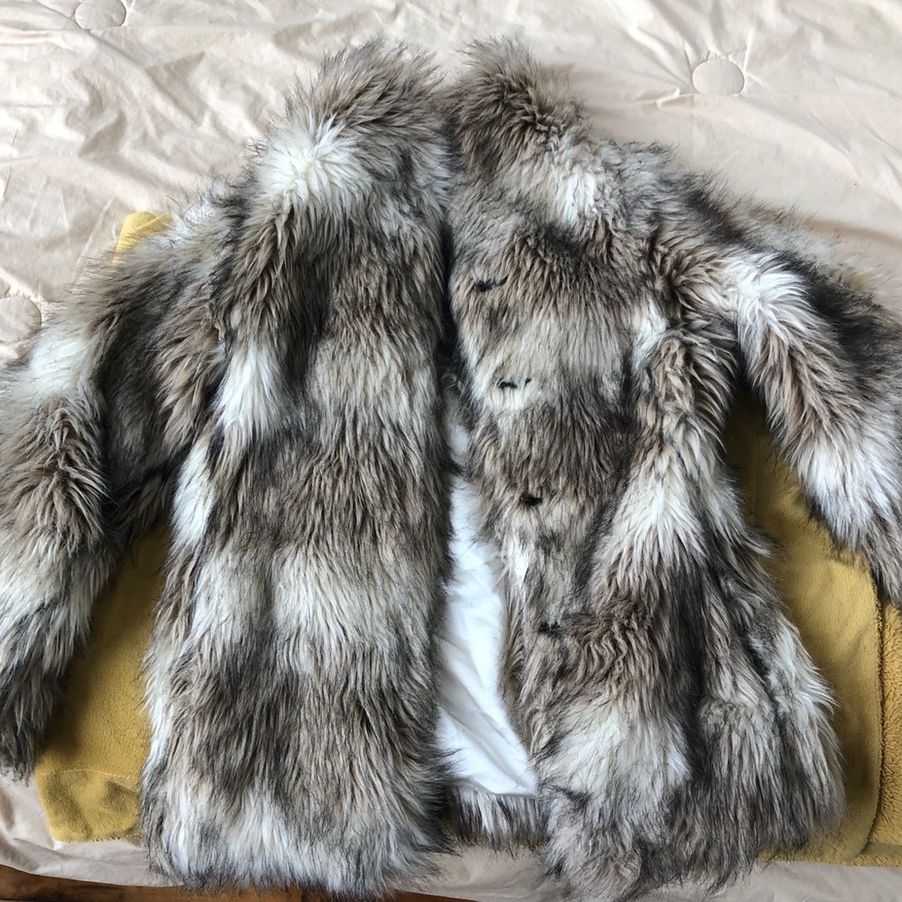 H&M Faux Fur Coat
